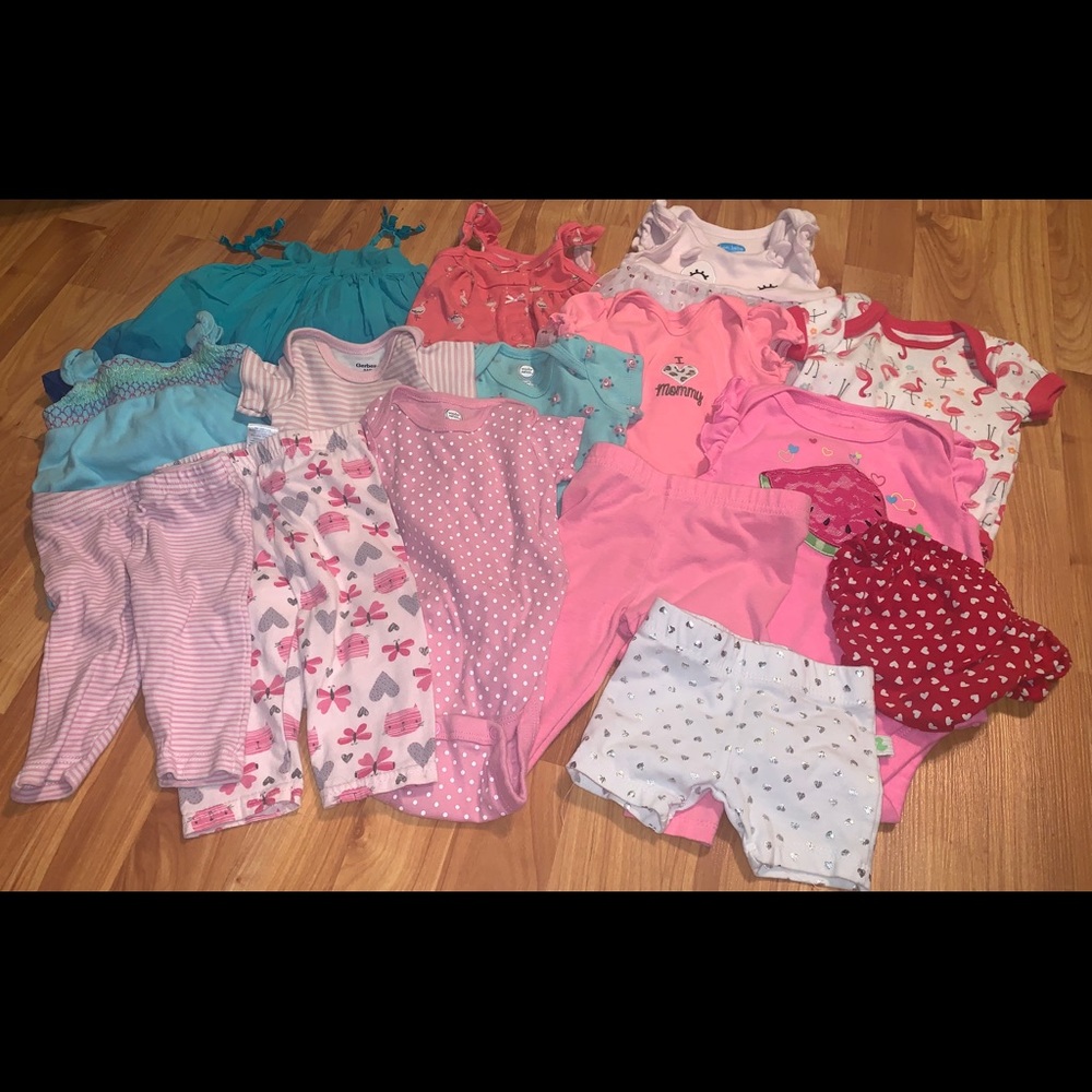 Bundle of 0-3 Months Baby Girl Clothes